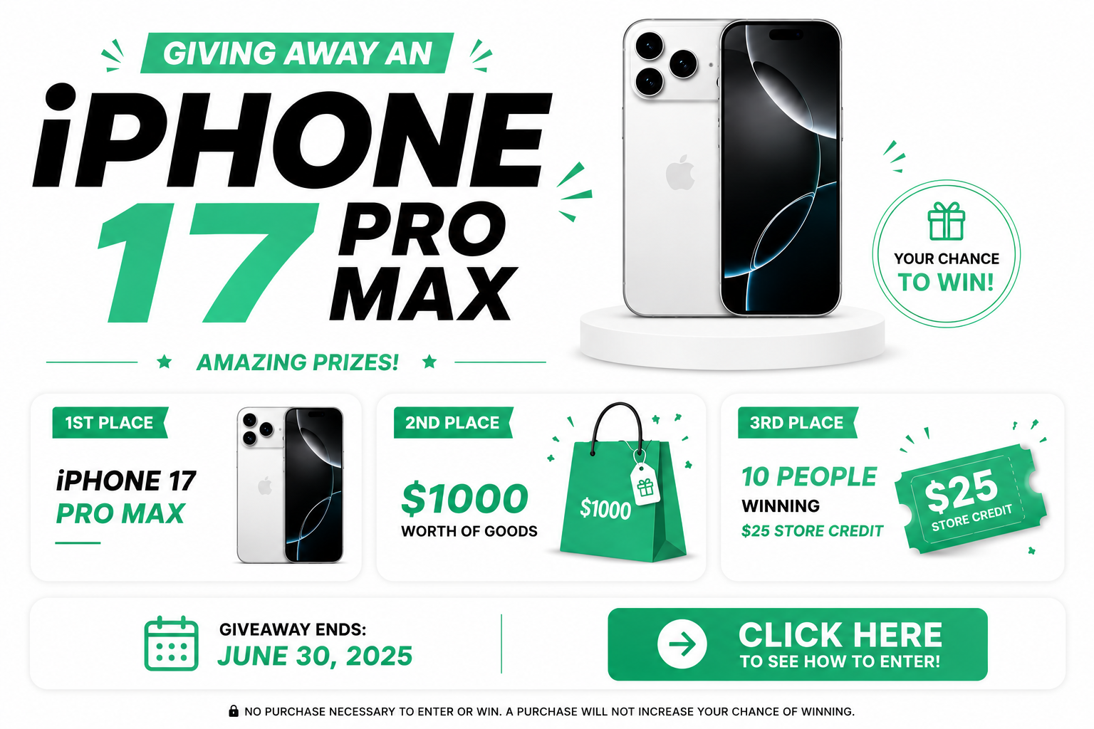 🎉 Win an iPhone 17 Pro Max! 🎉