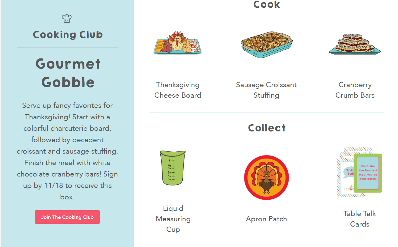 Win A Raddish Kids November Gourmet Gobble Kit!!