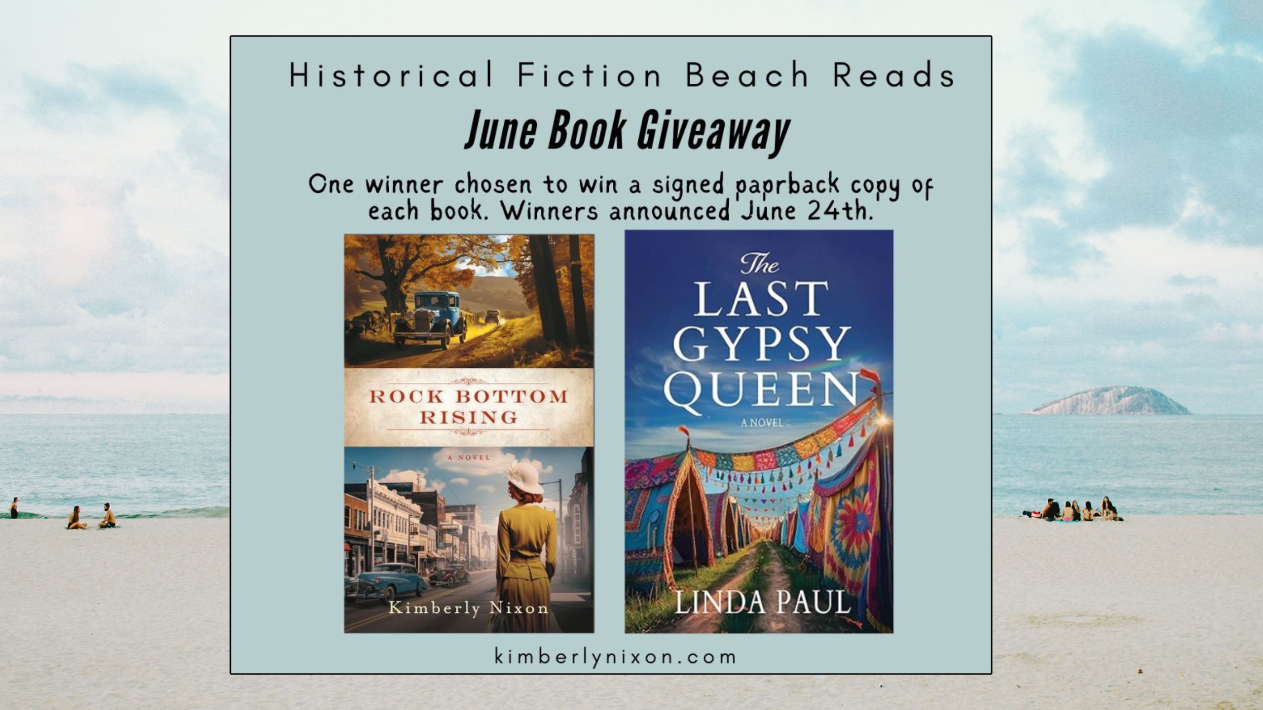 June Giveaway Summer Historical Fiction Beach Reads