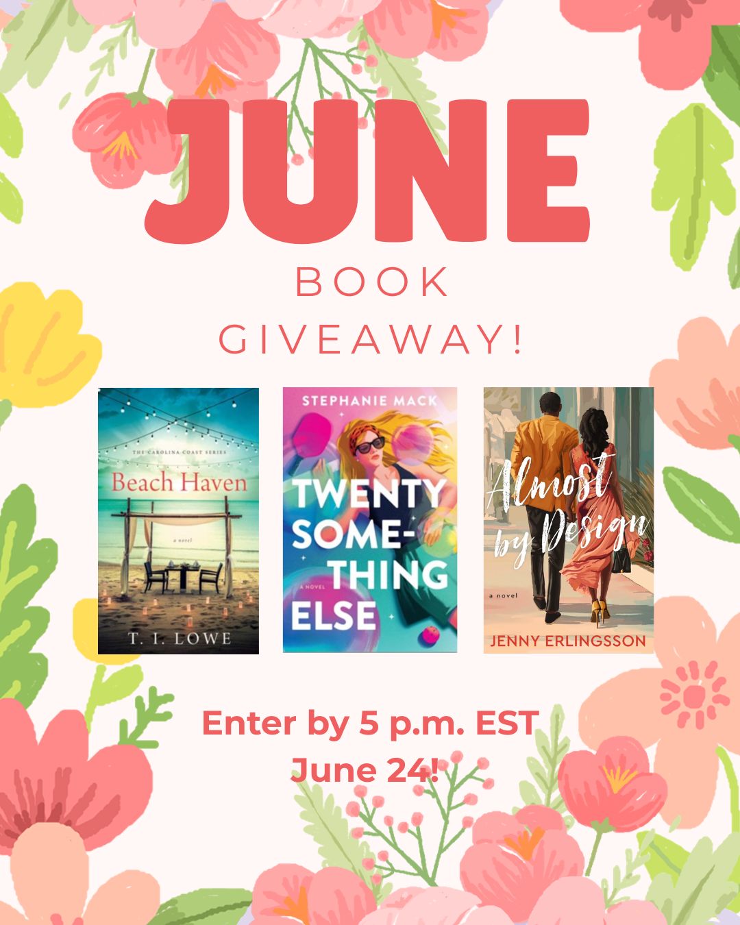 June's contemporary romance giveaway