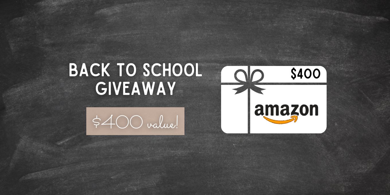 Back to School ($400 Amazon Gift Card) Giveaway