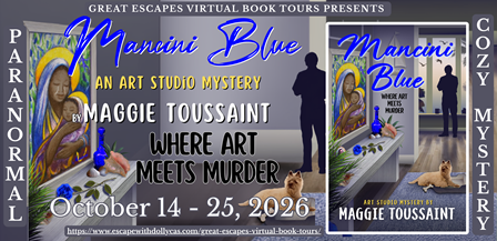 Mancini Blue: An Art Studio Mystery by Maggie Toussaint